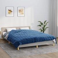 Berkfield Home Weighted Blanket Blue 200x220 cm 9 kg Fabric