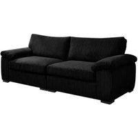 Furniture 786 Amalfi Jumbo Cord 4 seater Sofa in Black