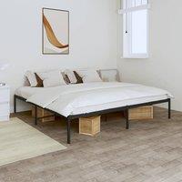 Berkfield Home Metal Bed Frame Black 183x213 cm