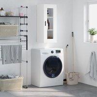 Berkfield Home Wall Mounted Cabinet White 34.5x34x90 cm
