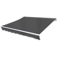 Berkfield Home Folding Awning Manual Operated 300 cm Anthracite in Black