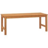 Berkfield Home Garden Bench 114 cm Solid Teak Wood in Brown