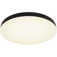 Netlighting Matthew 50cm Round Flush Ceiling Light Matt Black LED 30006500K