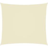 Berkfield Home Sunshade Sail Oxford Fabric Rectangular 4x5 m Cream in Beige