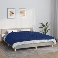 Berkfield Home Weighted Blanket Blue 155x220 cm 7 kg Fabric
