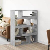 Berkfield Home Room Divider Concrete Grey 100x33x125.5 cm Engineered Wood