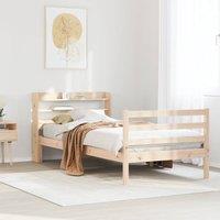 Berkfield Home Bed Frame with Headboard without Mattress 90x190 cm Single in Brown