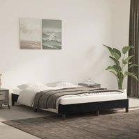 Berkfield Home Bed Frame Black 135x190 cm Double Velvet
