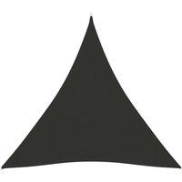 Berkfield Home Sunshade Sail Oxford Fabric Triangular 4.5x4.5x4.5 m Anthracite in Black