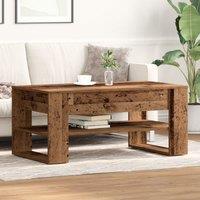 Berkfield Home Coffee Table Vintage Wood 102x55x45 cm Made of Engineered Wood in Brown | Size: 102 x 55 x 45 cm