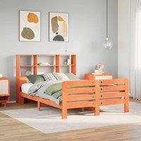 Berkfield Home Bed Frame without Mattress Wax Brown 140x200 cm Solid Wood Pine