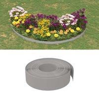 Berkfield Home Garden Edgings 4 pcs Grey 10 m 15 cm Polyethylene