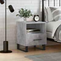 Berkfield Home Bedside Cabinet Concrete Grey 40x35x47.5 cm Engineered Wood