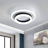 Pheashine Modern LED Round Ceiling Light White+Black 6500K 24W Indoor 20cm in White