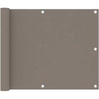 Berkfield Home Balcony Screen Taupe 75x400 cm Oxford Fabric in Beige