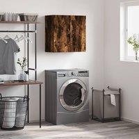Berkfield Home Wall Cabinet Smoked Oak 60x31x60 cm Engineered Wood in Brown | Size: 60 x 31 x 60 cm