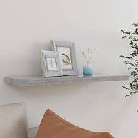 Berkfield Home Floating Wall Shelf Concrete Grey 80x23.5x3.8 cm MDF