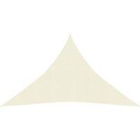 Berkfield Home Sunshade Sail 160 g/m Cream 3.5x3.5x4.9 m HDPE in Beige