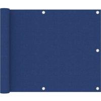 Berkfield Home Balcony Screen Blue 75x400 cm Oxford Fabric