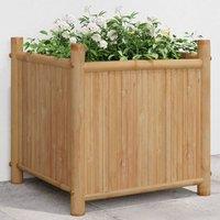 Berkfield Home Planter 40x40x40 cm Bamboo in Brown | Size: 40 x 40 x 40 cm