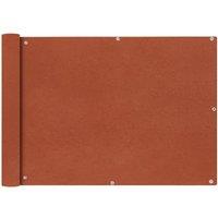 Berkfield Home Balcony Screen Oxford Fabric 75x400 cm Terracotta in Brown