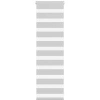 Berkfield Home Zebra Blind Light Grey 45x100 cm Fabric Width 40.9 cm Polyester