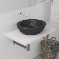 Berkfield Home Bathroom Wall Shelf for Basin White 60x40x16.3 cm