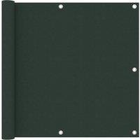 Berkfield Home Balcony Screen Dark Green 90x400 cm Oxford Fabric