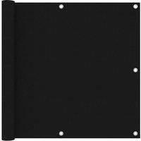 Berkfield Home Balcony Screen Black 90x600 cm Oxford Fabric