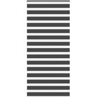 Berkfield Home Zebra Blind Black 105x230 cm Fabric Width 100.9 cm Polyester