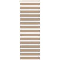 Berkfield Home Zebra Blind Sand Brown 70x230 cm Fabric Width 65.9 cm Polyester