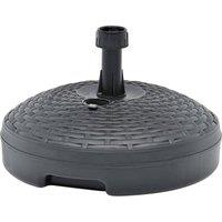 Berkfield Home Umbrella Base Sand/Water Filled 20 L Anthracite Plastic Rattan in Black