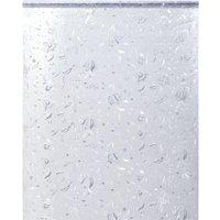 Berkfield Home Window Film Frosted Flowers Pattern 90x500 cm PVC in Black