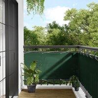 Berkfield Home Balcony Screen Dark Green 75x700 cm 100% Polyester Oxford