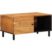 Berkfield Home Coffee Table 80x50x40 cm Solid Wood Acacia in Brown | Size: 80 x 50 x 40 cm