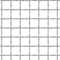 Berkfield Home Crimped Garden Wire Fence Stainless Steel 50x50 cm 11x11x2 mm in Silver