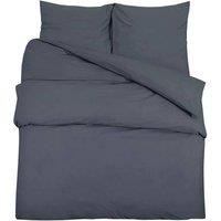 Berkfield Home Duvet Cover Set Anthracite 155x220 cm Light-weight Microfiber in Dark Grey