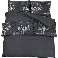 Berkfield Home Duvet Cover Set Black 140x200 cm Cotton