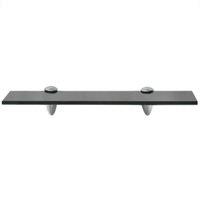 Berkfield Home Floating Shelf Glass 40x20 cm 8 mm in Black