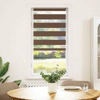 Berkfield Home Zebra Blind Brown 60x150 cm Fabric Width 55.9 cm Polyester