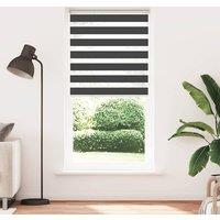 Berkfield Home Zebra Blind Black 105x230 cm Fabric Width 100.9 cm Polyester