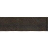 Berkfield Home Wall Shelf Dark Grey 200x60x(2-4) cm Treated Solid Wood Oak