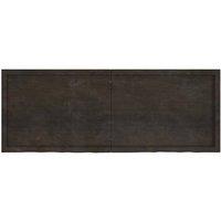 Berkfield Home Wall Shelf Dark Grey 160x60x(2-6) cm Treated Solid Wood Oak
