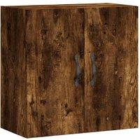Berkfield Home Wall Cabinet Smoked Oak 60x31x60 cm Engineered Wood in Brown | Size: 60 x 31 x 60 cm