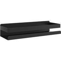 Berkfield Home Shower Shelf Matt Black 30x10x6 cm Brushed 304 Stainless Steel | Size: 30 x 10 x 6 cm