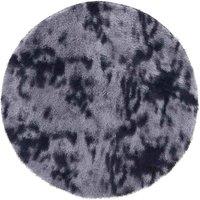 Berkfield Home Shaggy Rug High Pile NAVARRA Dark Grey 100x100 cm Polyester | Size: Medium