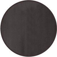 Berkfield Home Rug Round Dark Brown100 cm Bamboo in Brown | Size: Medium