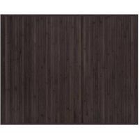 Berkfield Home Rug Rectangular Dark Brown80x100 cm Bamboo in Brown | Size: Medium