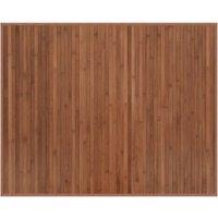 Berkfield Home Rug Rectangular Brown80x100 cm Bamboo in Brown | Size: Medium