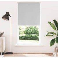 Berkfield Home Roller Blind Blackout Off-White 50x130 cm Fabric Width 45.7 cm Po in Grey
